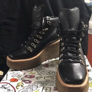 jeffrey campbell viajar wedge hiker booties